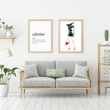 Zestaw 2 plakatów : CALORIES I MODA