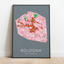 Mapa plakat - Bolonia
