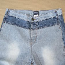 Dwukolorowe jeansy męskie