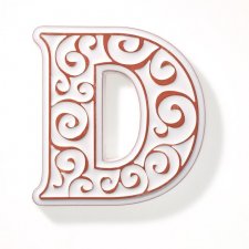 numer domu, litera D biała, dodatek do numeru domu