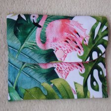 INTYMNE ETUI -flamingi, liście monstery