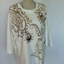 KINGFIELD*-  BAWEŁNIANA BLUZKA DUŻY ROZMIAR