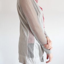 kardigan wysoka jakość narzutka ażurowe rękawy MULTIBLU