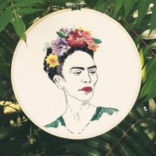 Frida - haft na tamborku