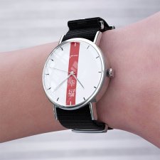Zegarek - Szczęście - czarny, nylonowy