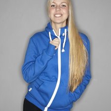 BLUZA HOODIE SIMPLE UNISEX niebieska