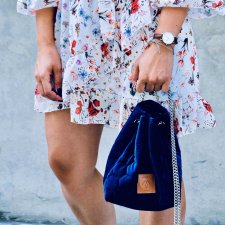 Mała torebka Mili Glam Bag - granatowy
