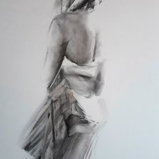 postać kobiety 100x70
