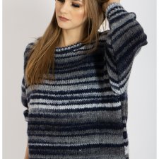 Ciepły sweter w paski Cococmore