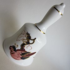 rzadkość Coalport hong kong ręcznie malowany porcelanowy dzwonek sygnowany