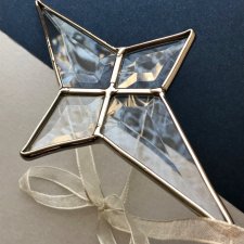Crystal Glass Ornament ❤ Okuwana zawieszka, bombka - gwiazda ❤ Nowa