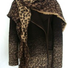 BERSHKA *  WEŁNIANY PŁASZCZ