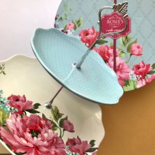 Rosie's Pantry ❀ڿڰۣ❀ Piętrowa patera - Two Tier Cake Stand - MARKOWA PORCELANA, SYGNOWANA#5