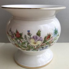 Vintage Aynsley Wild Tudor ❤ Świecznik - kwiatowe zdobienie
