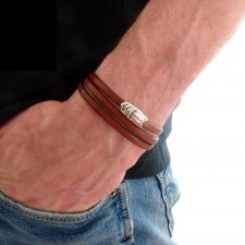 Bransoletka skórzana Indi / Skóra - Rzemienie