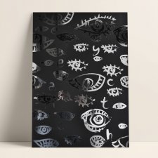 EYES - SREBRNY PLAKAT (21X30CM)