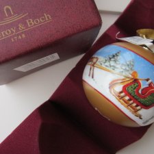 VILLEROY & BOCH - TOY'S ORNAMENTS  - ciekawa porcelanowa ozdoba  BOMBKA  - nowa w firmowym opakowaniu