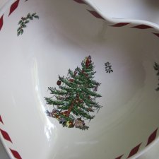 RARYTAS Spode christmas tree s 3324 rzadko spotykana duża misa w formie serca