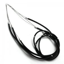 Czarny naszyjnik supły