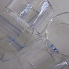 Designerskie hand made glass -zestaw dwóch  oryginalnych serwetników szklanych - para dla pary  ;)