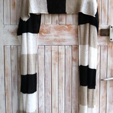 Tricolor lniano-bawełniany