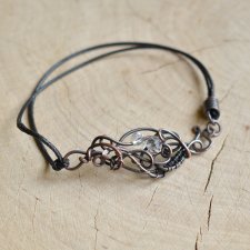 Zorza - bransoletka wire wrapping