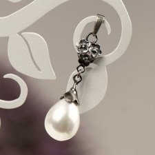 Wisior srebrny Emma z perłami Seashell  a796-wis