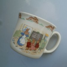 Bunnykins Doulton kolekcjonerski porcelanowy kubek -wzór z 1936 roku