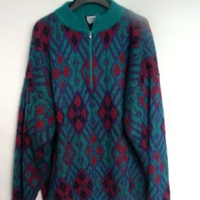 BENETTON* - WZORZYSTY SWETER