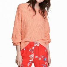 H&M - SWETER OVERSIZE - moher - XS