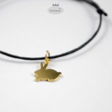 SREBRO Bransoletka Króliczek - zawieszka królik