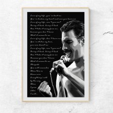plakat Love of my life Freddie Mercury Queen 50x70cm