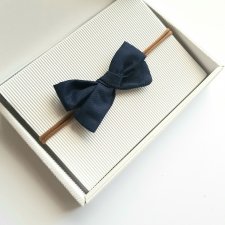La miu opaska bezuciskowa kokardka wiązana granat spinka