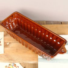 ceramiczna forma do pieczenia podłużna, vintage