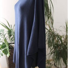 Ponczo granat Cubus  Vintage