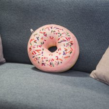 Poduszka pączek Donut mały różowy