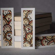 Zakładka do książki jeże akwarela ręcznie malowana
