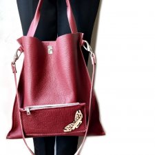 Miss casual malinowe bordo