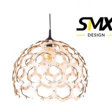 Lampa wisząca nad stołem drewniana sufitowa z NITAMI Industrialna nad stół STYL SKANDYNAWSKI do kuchni LED