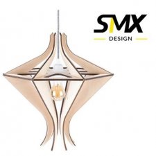 Lampa sufitowa do salonu  abażur ze sklejki do kuchni lampa do pokoju lampa wisząca nad stołem w stylu skandynawskim DREWNIANA ze sklejki