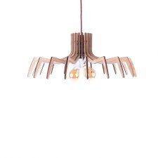 Modernistyczna nowoczesna lampa sufitowa do salonu drewniana z drewna ze sklejki industrialna w stylu skandynawskim do pokoju kuchni salonu