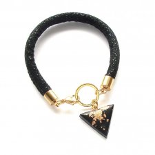 Bransoletka Glamour Black & Gold