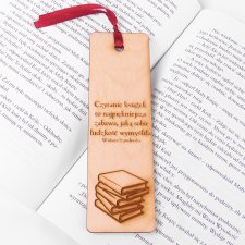 Drewniana zakładka do książki - ekologiczna