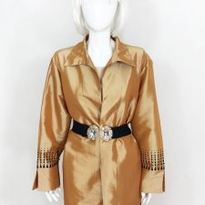 Elegancka marynarka z haftami plus size