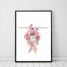 Plakat na ścianę uroczy zajączek