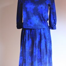 Chabrowa sukienka vintage