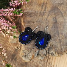 Kolczyki sutasz czarne Simple