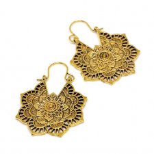Kolczyki orientalne stare złoto filigran ornament