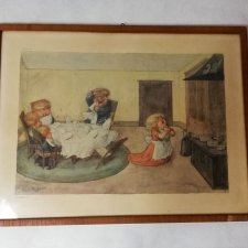 Robert Hogfeldt -Oryginalna Sygnowana Grafika -lata 40-te.2