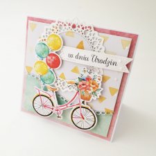 Rower - kartka urodzinowa